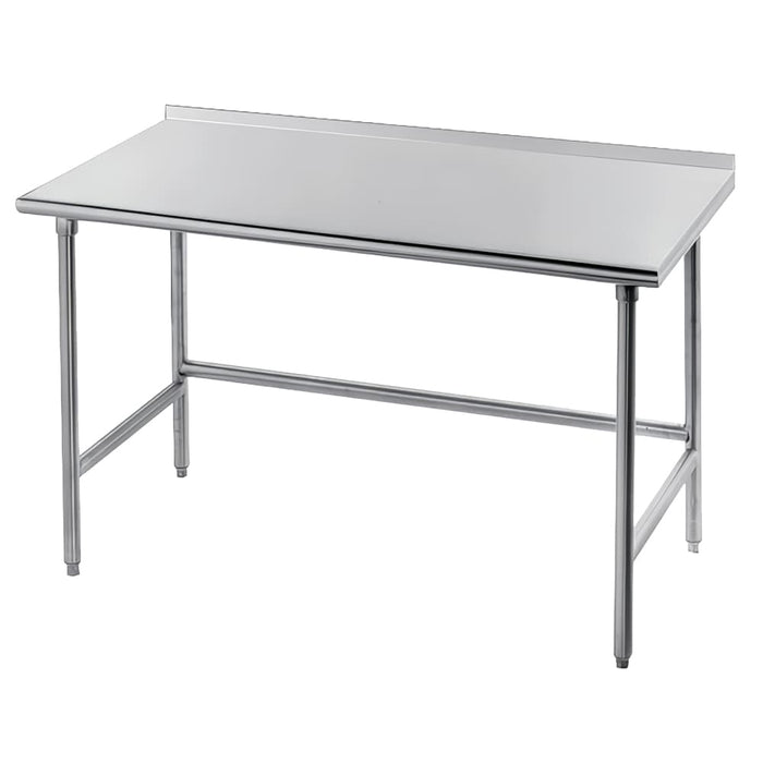 Advance Tabco TFAG-242 24" 16 ga Work Table w/ 430 Series Stainless Top, 1 1/2" Backsplash-cityfoodequipment.com