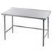 Advance Tabco TFAG-243 36" 16 ga Work Table w/ 430 Series Stainless Top, 1 1/2" Backsplash-cityfoodequipment.com
