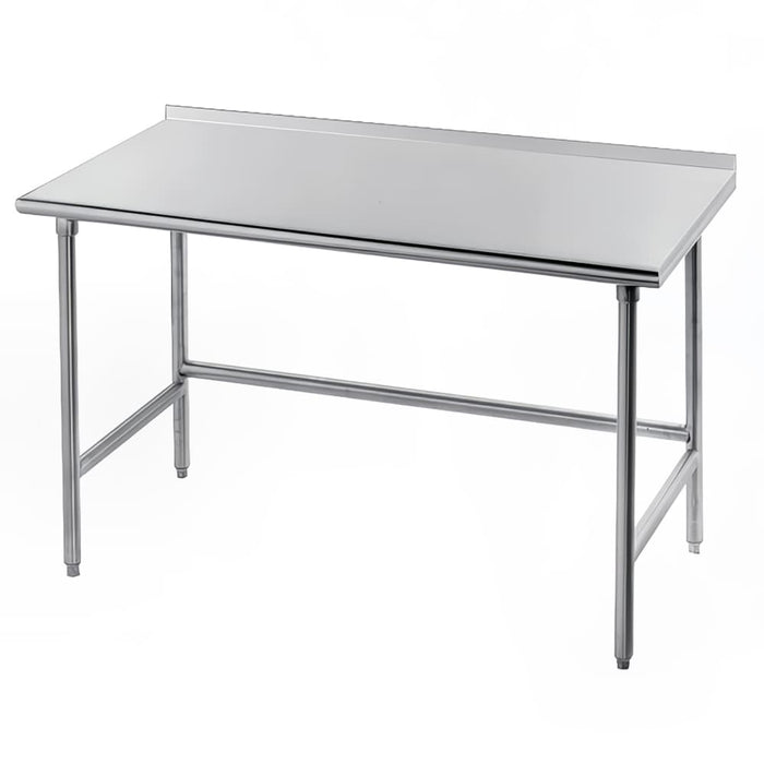 Advance Tabco TFAG-245 60" 16 ga Work Table w/ 430 Series Stainless Top, 1 1/2" Backsplash-cityfoodequipment.com