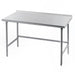 Advance Tabco TFAG-307 84" 16 ga Work Table w/ 430 Series Stainless Top, 1 1/2" Backsplash-cityfoodequipment.com