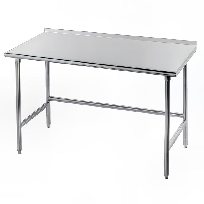 Advance Tabco TFAG-365 60" 16 ga Work Table w/ 430 Series Stainless Top, 1 1/2" Backsplash-cityfoodequipment.com