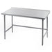 Advance Tabco TFLG-243 36" 14 ga Work Table w/ 304 Series Stainless Top, 1 1/2" Backsplash-cityfoodequipment.com