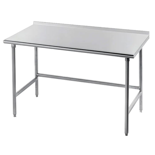 Advance Tabco TFLG-302 24" 14 ga Work Table w/ 304 Series Stainless Top, 1 1/2" Backsplash-cityfoodequipment.com