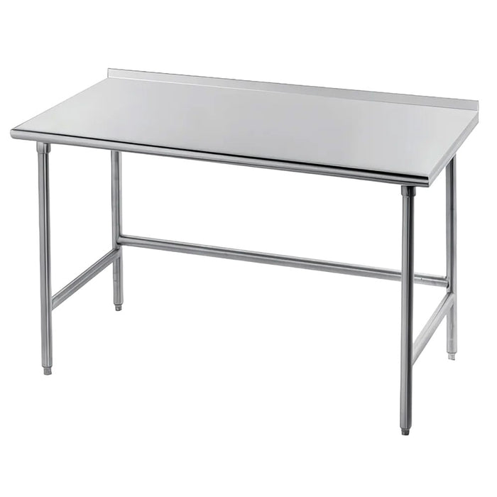 Advance Tabco TFLG-302 24" 14 ga Work Table w/ 304 Series Stainless Top, 1 1/2" Backsplash-cityfoodequipment.com