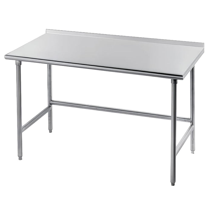 Advance Tabco TFMG-242 24" 16 ga Work Table w/ 304 Series Stainless Top, 1 1/2" Backsplash-cityfoodequipment.com