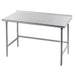 Advance Tabco TFMG-242 24" 16 ga Work Table w/ 304 Series Stainless Top, 1 1/2" Backsplash-cityfoodequipment.com