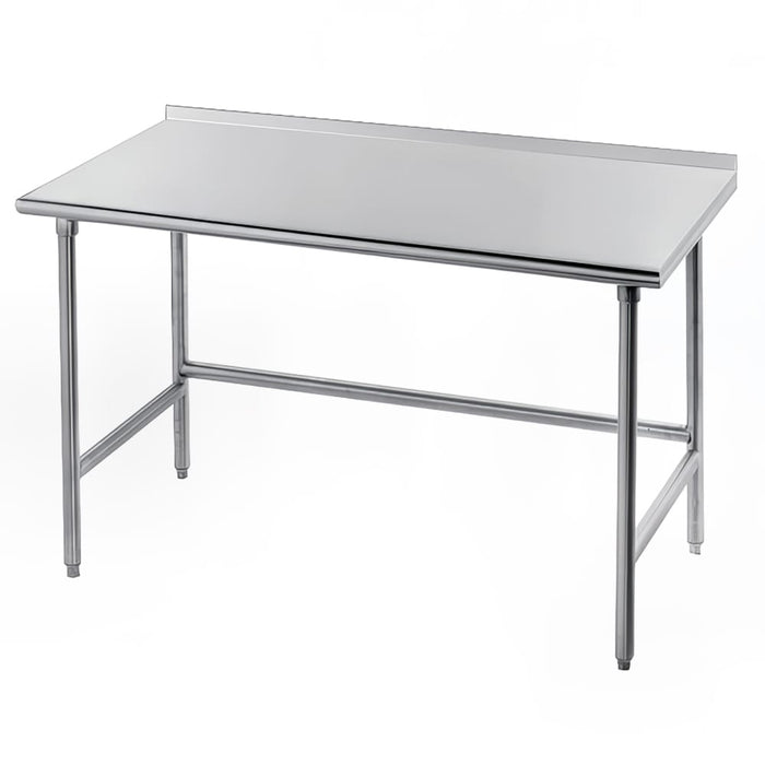 Advance Tabco TFMG-245 60" 16 ga Work Table w/ 304 Series Stainless Top, 1 1/2" Backsplash-cityfoodequipment.com