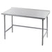 Advance Tabco TFMG-302 24" 16 ga Work Table w/ 304 Series Stainless Top, 1 1/2" Backsplash-cityfoodequipment.com