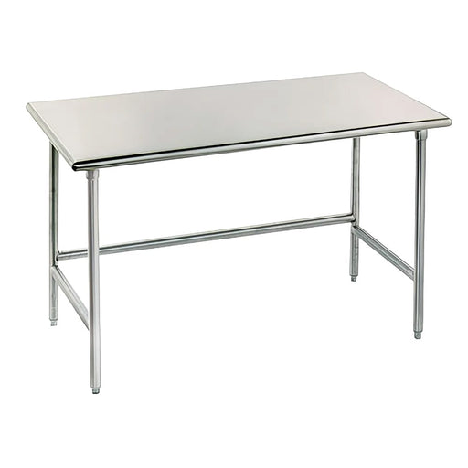 Advance Tabco TGLG-240 30" 14 ga Work Table w/ 304 Series Stainless Flat Top-cityfoodequipment.com