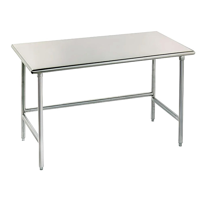 Advance Tabco TGLG-240 30" 14 ga Work Table w/ 304 Series Stainless Flat Top-cityfoodequipment.com