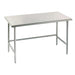 Advance Tabco TGLG-240 30" 14 ga Work Table w/ 304 Series Stainless Flat Top-cityfoodequipment.com