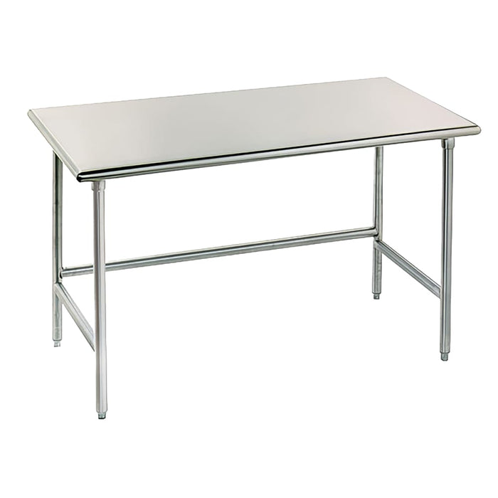 Advance Tabco TGLG-242 24" 14 ga Work Table w/ 304 Series Stainless Flat Top-cityfoodequipment.com