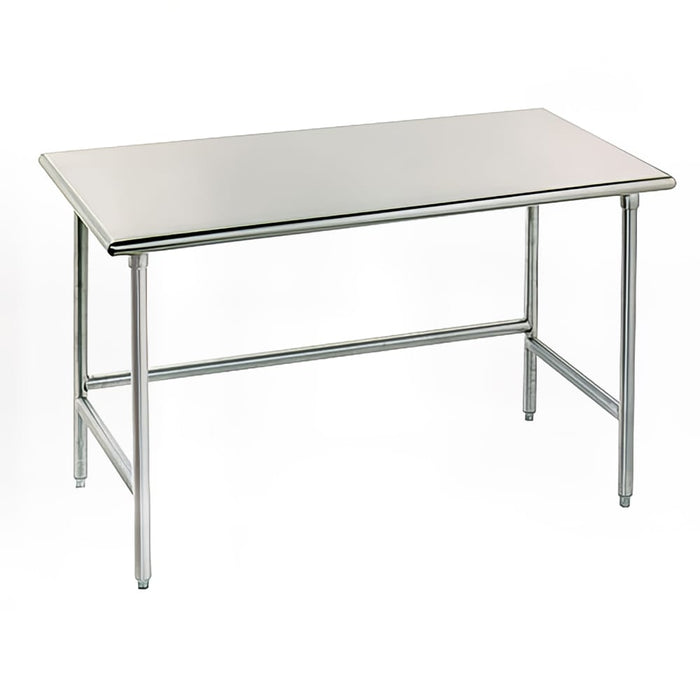 Advance Tabco TGLG-244 48" 14 ga Work Table w/ 304 Series Stainless Flat Top-cityfoodequipment.com