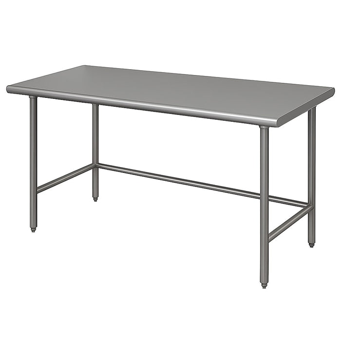 Advance Tabco TGLG-245 60" 14 ga Work Table w/ 304 Series Stainless Flat Top-cityfoodequipment.com