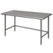 Advance Tabco TGLG-245 60" 14 ga Work Table w/ 304 Series Stainless Flat Top-cityfoodequipment.com