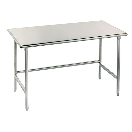 Advance Tabco TGLG-302 24" 14 ga Work Table w/ 304 Series Stainless Flat Top-cityfoodequipment.com