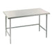 Advance Tabco TGLG-304 48" 14 ga Work Table w/ 304 Series Stainless Flat Top-cityfoodequipment.com