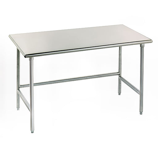 Advance Tabco TGLG-484 48" 14 ga Work Table w/ 304 Series Stainless Flat Top-cityfoodequipment.com