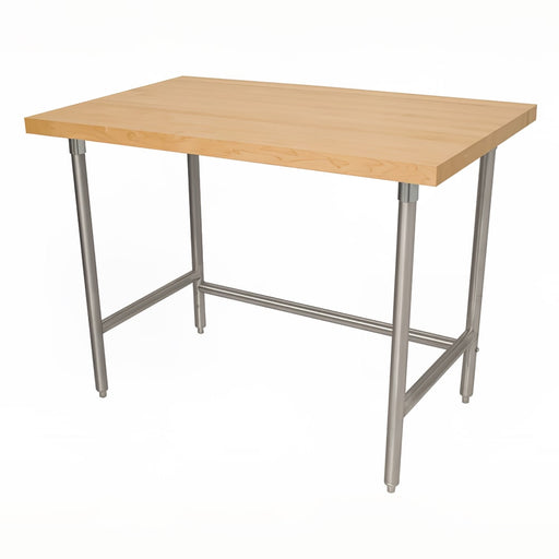 Advance Tabco TH2G-365 1 3/4" Maple Top Work Table w/ Open Base, 60"L x 36"D-cityfoodequipment.com