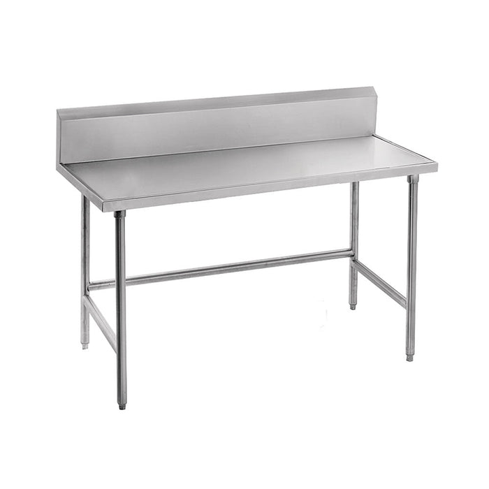 Advance Tabco TKAG-242 24" 16 ga Work Table w/ 430 Series Stainless Top, 5" Backsplash-cityfoodequipment.com