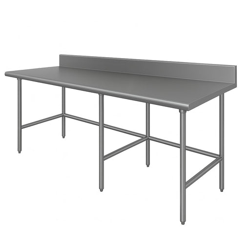 Advance Tabco TKAG-3011 132" 16 ga Work Table w/ 430 Series Stainless Top, 5" Backsplash-cityfoodequipment.com