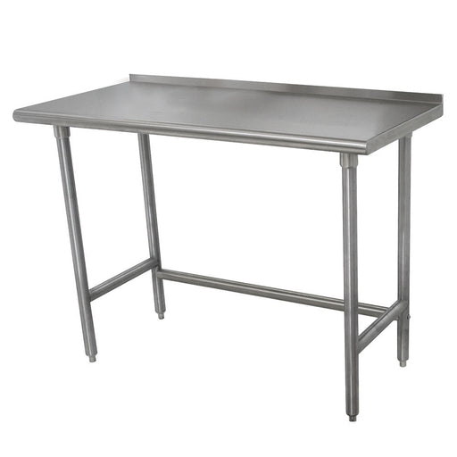 Advance Tabco TFLAG-300-X 30" 16 ga Work Table w/ 430 Series Stainless Top, 1 1/2" Backsplash-cityfoodequipment.com