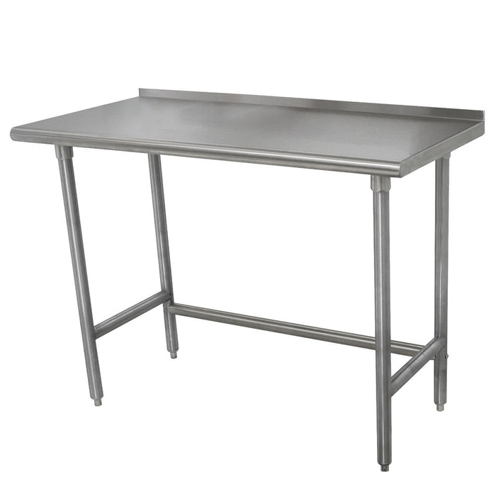 Advance Tabco TFMSLAG-246-X 72" 16 ga Work Table w/ 304 Series Stainless Top, 1 1/2" Backsplash-cityfoodequipment.com