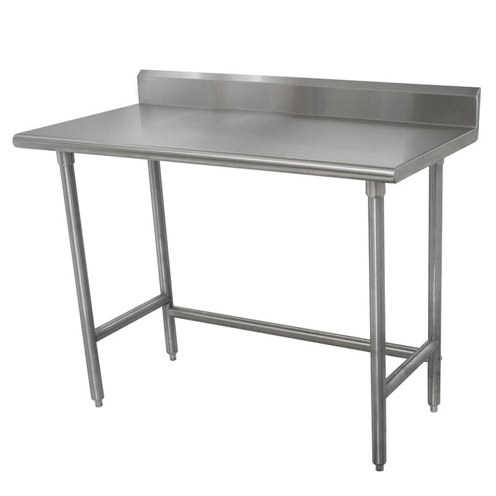 Advance Tabco TKLAG-302-X 24" 16 ga Work Table w/ 430 Series Stainless Top, 5" Backsplash-cityfoodequipment.com