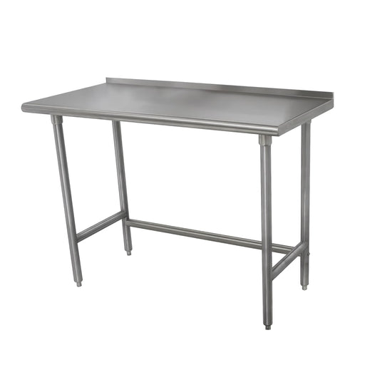 Advance Tabco TFLAG-366-X 72" 16 ga Work Table w/ 430 Series Stainless Top, 1 1/2" Backsplash-cityfoodequipment.com