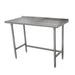 Advance Tabco TFLAG-366-X 72" 16 ga Work Table w/ 430 Series Stainless Top, 1 1/2" Backsplash-cityfoodequipment.com