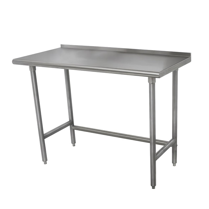 Advance Tabco TFLAG-365-X 60" 16 ga Work Table w/ 430 Series Stainless Top, 1 1/2" Backsplash-cityfoodequipment.com