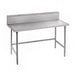 Advance Tabco TKLG-300 30" 14 ga Work Table w/ 304 Series Stainless Top, 5" Backsplash-cityfoodequipment.com