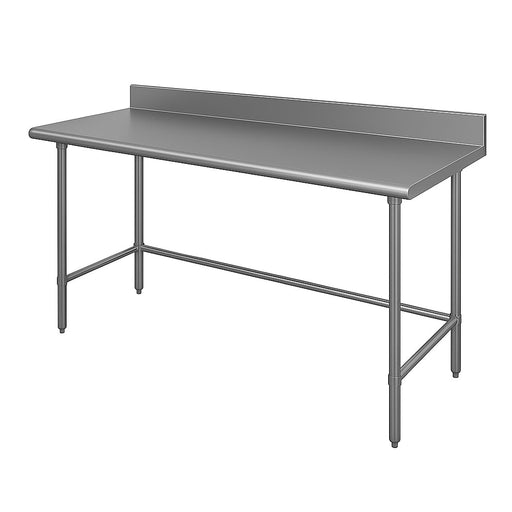 Advance Tabco TKSS-365 60" 14 ga Work Table w/ 304 Series Stainless Top, 5" Backsplash-cityfoodequipment.com