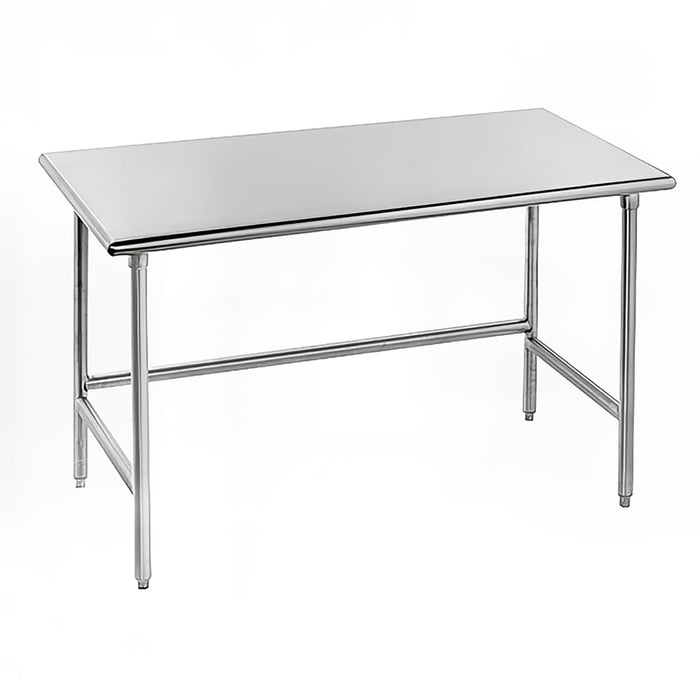 Advance Tabco TMS-242 24" 16 ga Work Table w/ 304 Series Stainless Flat Top-cityfoodequipment.com