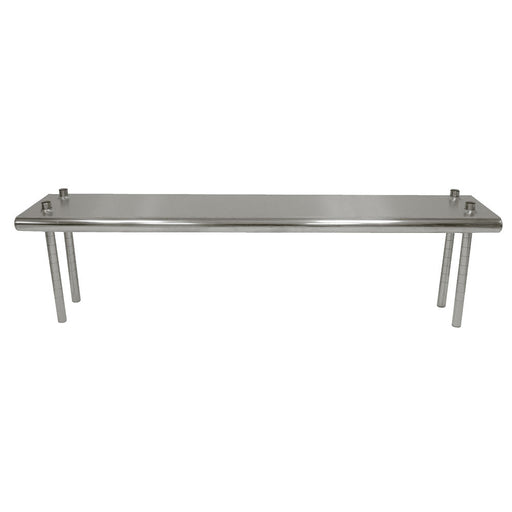 Advance Tabco TS-12-120 Table Mount Shelf - Single Deck, 120" x 12", 18 ga 430 Stainless-cityfoodequipment.com