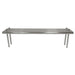Advance Tabco TS-12-132 Table Mount Shelf - Single Deck, 132" x 12", 18 ga 430 Stainless-cityfoodequipment.com