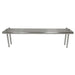 Advance Tabco TS-12-60 Table Mount Shelf - Single Deck, 60" x 12", 18 ga 430 Stainless-cityfoodequipment.com