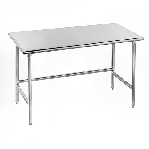 Advance Tabco TSAG-304 48" 16 ga Work Table w/ 430 Series Stainless Flat Top-cityfoodequipment.com