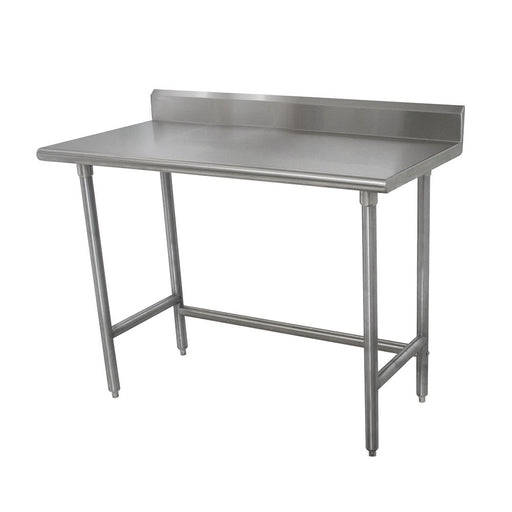 Advance Tabco TKMSLAG-244-X 48" 16 ga Work Table w/ 304 Series Stainless Top, 5" Backsplash-cityfoodequipment.com