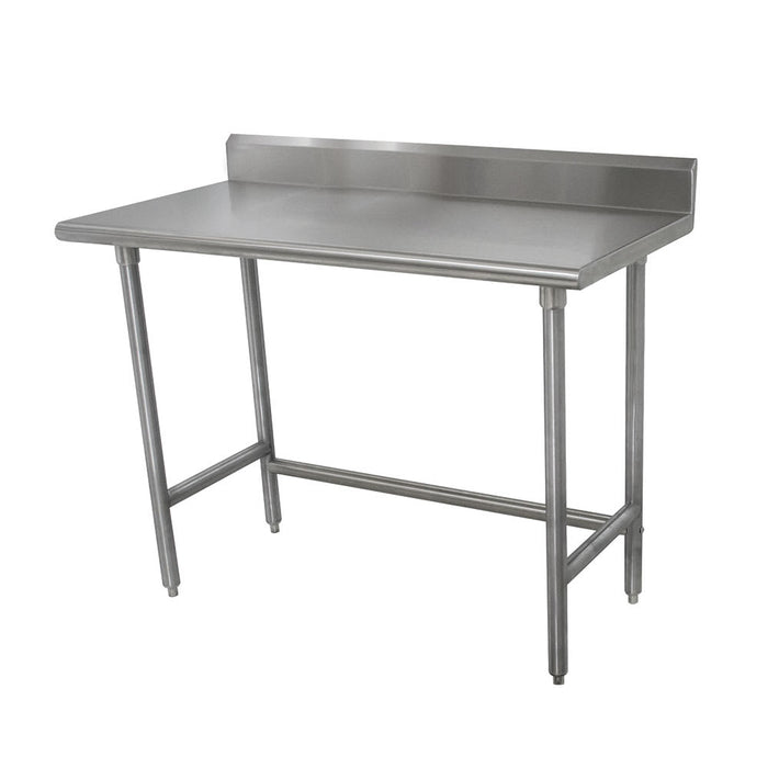 Advance Tabco TKMSLAG-244-X 48" 16 ga Work Table w/ 304 Series Stainless Top, 5" Backsplash-cityfoodequipment.com