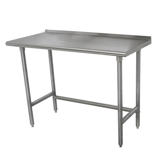 Advance Tabco TSFLAG-240-X 30" 16 ga Work Table w/ 430 Series Stainless Top, 1 1/2" Backsplash-cityfoodequipment.com
