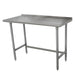 Advance Tabco TSFLAG-302-X 24" 16 ga Work Table w/ 430 Series Stainless Top, 1 1/2" Backsplash-cityfoodequipment.com