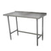 Advance Tabco TSFLAG-363-X 36" 16 ga Work Table w/ 430 Series Stainless Top, 1 1/2" Backsplash-cityfoodequipment.com