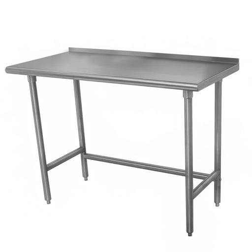 Advance Tabco TSFLAG-365-X 60" 16 ga Work Table w/ 430 Series Stainless Top, 1 1/2" Backsplash-cityfoodequipment.com