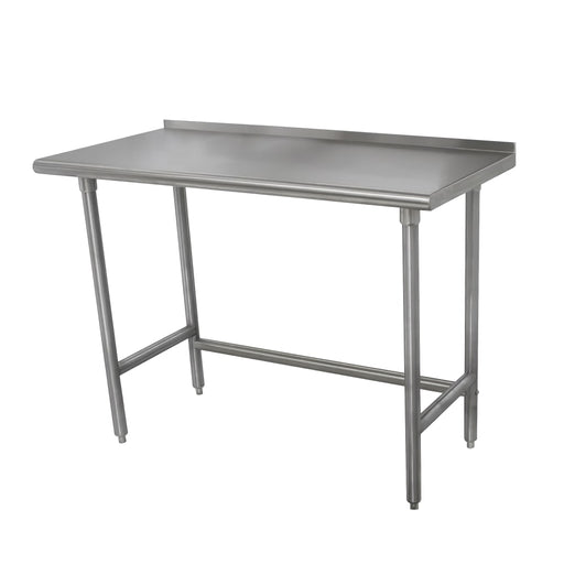 Advance Tabco TSFLAG-364-X 48" 16 ga Work Table w/ 430 Series Stainless Top, 1 1/2" Backsplash-cityfoodequipment.com