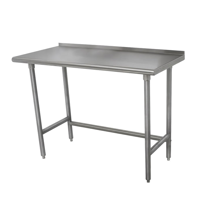 Advance Tabco TSFLAG-364-X 48" 16 ga Work Table w/ 430 Series Stainless Top, 1 1/2" Backsplash-cityfoodequipment.com