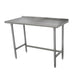 Advance Tabco TSFLAG-364-X 48" 16 ga Work Table w/ 430 Series Stainless Top, 1 1/2" Backsplash-cityfoodequipment.com