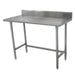 Advance Tabco TKSLAG-246-X 72" 16 ga Work Table w/ 430 Series Stainless Top, 5" Backsplash-cityfoodequipment.com