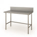 Advance Tabco TVKG-364 48" 14 ga Work Table w/ 304 Series Stainless Top, 10" Backsplash-cityfoodequipment.com