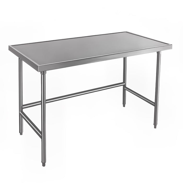 Advance Tabco TVLG-243 36" 14 ga Work Table w/ 304 Series Stainless Flat Top-cityfoodequipment.com